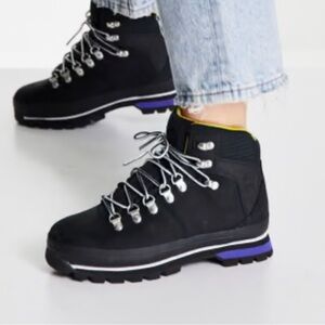 Timberland Black and Yellow Hiking Boots